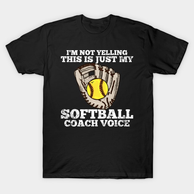 Softball Coach Softball T-Shirt by KAWAIITEE